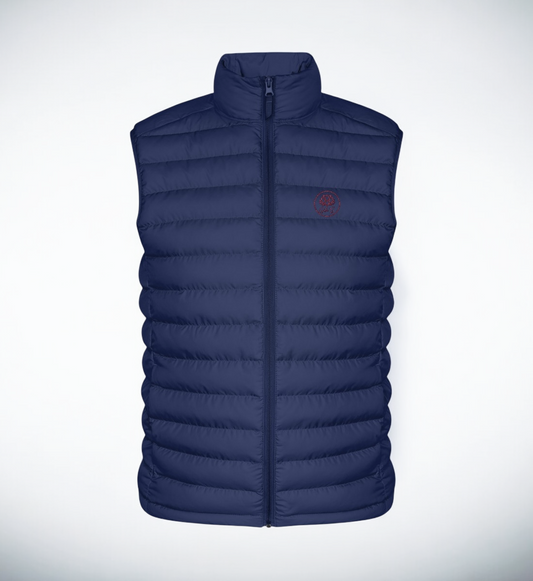 Quilted vest "Jonte" with red embroidery
